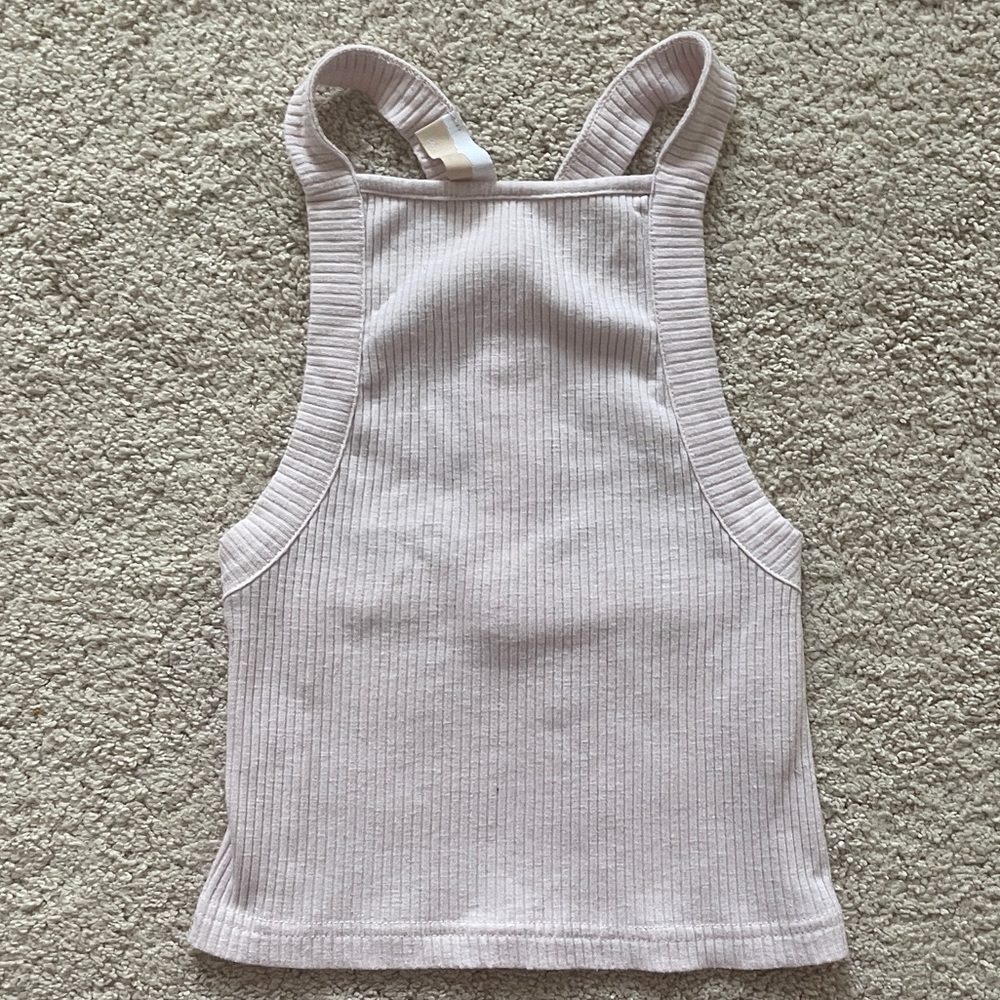 North end boutique XS pink ribbed tank top never worn
